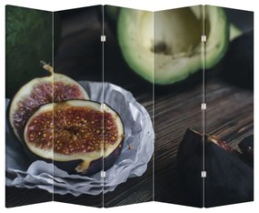 Paravan - fistic și avocado (210x170 cm)