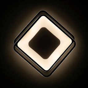 BRILAGI - plafonieră LED dimmabilă FLARE LED/102W/230V 50x50 cm neagră + telecomandă