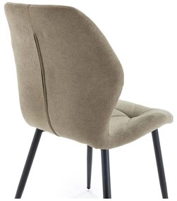 Scaune de dining kaki 4 buc. Luna – Marckeric