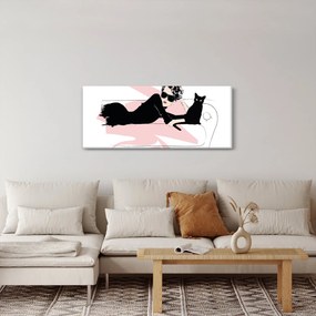 Tablou - Doamnă de modă (120x50 cm)