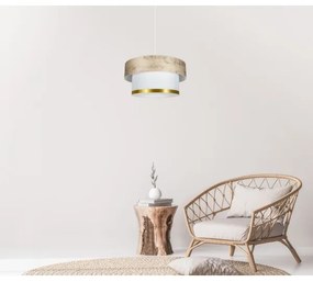 Lustră pe cablu RESSA 1xE27/60W/230V auriu