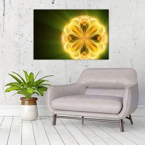 Tablou cu floare galbenă (90x60 cm)