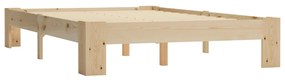 283282 vidaXL Cadru de pat, 120 x 200 cm, lemn masiv de pin