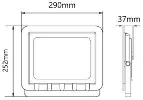 Proiector LED de exterior LED/100W/230V 6500K IP65