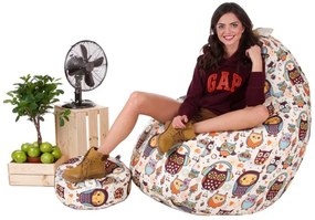 Fotoliu puf Kizzy XXL (suport picioare GRATUIT) (TD 352). 604053