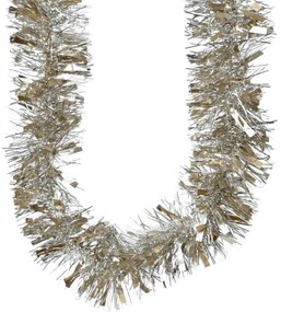 Ghirlanda de Crăciun bogată Champagne, 2 m, SET DE 2 BUCĂȚI