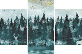 Tablou - Animale din pădure (90x60 cm)