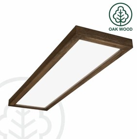 Plafonieră LED dimabilă Brilagi WOODY FRAME LED/50W/230V stejar 120x30 cm IP44 + telecomandă