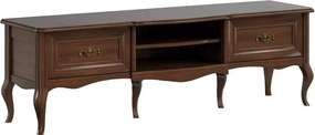 Comodă TV lemn masiv nuc Alexandros II, 178,6 × 49,8 × 55,7 cm