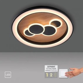 Plafonieră LED Paul Neuhaus 6284-79 ELIZA LED/55,5W/230V d. 60 cm stejar