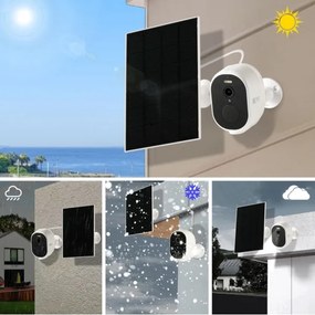 Immax NEO 07802L-Cameră solară smart exterior BARREL 5000mAh Wi-Fi IP65