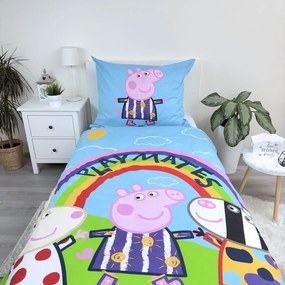 Lenjerie de pat Peppa Pig cu efect luminos