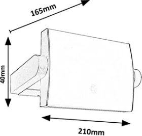 Brilagi-LED Aplica de perete pentru exterior cu senzor ANKLE LED/18W/230V 3000K IP65