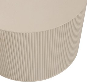 Măsuță de cafea bej rotundă ø 60 cm Sanne – WOOOD