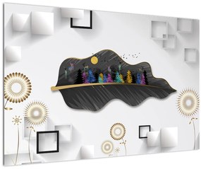 Tablou abstracției (90x60 cm)