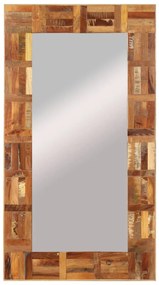 Oglinda de perete, 60x110 cm, lemn masiv reciclat 1, 60 x 110 cm