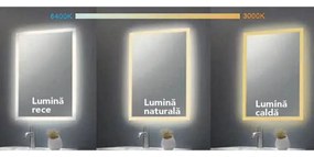Oglinda ovala cu iluminare LED si dezaburire Fluminia, Dali