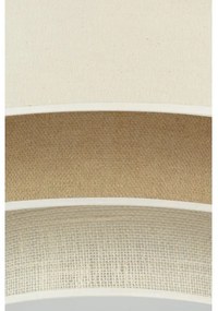 Plafonieră LED Duolla LUNETA LED/26W/230V d. 60 cm 4000K crem/maro