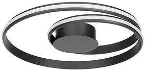 Redo 01-4359 - Plafonieră LED dimabilă TORSION, 40W/230V, neagră