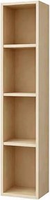 Dulap coloana mare suspendat KolpaSan Storia cu rafturi 28x150 cm finisaj lemn acacia