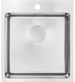 Chiuveta bucatarie inox Deante Olfato, 45x50 cm, otel slefuit 450x505 mm, Otel slefuit