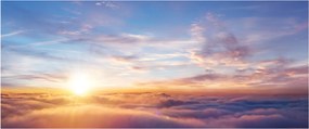 Tablou - Apus de soare deasupra norilor (120x50 cm)