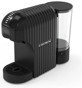 Espressor cu capsule 7in1 Crown CCM-1530B, 1400 W, 20 bar, 0.9 L, 7 adaptoare, Indicatoare LED, Controlul lungimii cafelei, Negru