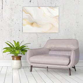 Tablou pe sticlă - Abstracție cu decor (70x50 cm)