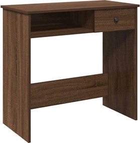 vidaXL Birou Stejar maro 80x40x75 cm Lemn prelucrat