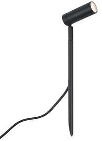 Spot cu țăruș negru 40cm incl. LED reglabil IP65 incl. cablu și ștecher - Carl