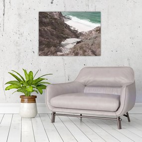 Tablou pe sticlă - Călătorie spre Marea de Smarald (70x50 cm)