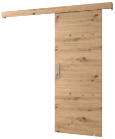 Uși culisante 90 cm Sharlene I (stejar artisan + stejar artisan + argintiu). 1043567