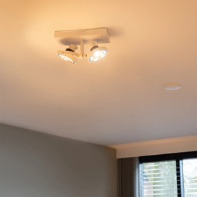 Spotlight modern alb cu 2 lumini - Master 111