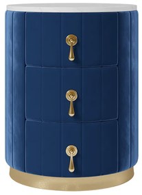 Noptiera modernă DEPRIMO 41489 în culoarea albastră - un accesoriu elegant pentru dormitor by Deprimo
