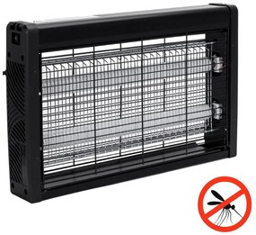 Brilagi - Capcană electrică pentru insecte 2 x UV / 10 W / 230 V, 60 m², neagră