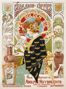 Reproducere Coffee Shop Advert, Alfons Mucha