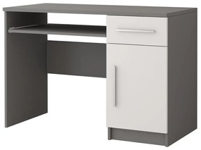 Masă PC Oleg II (Alb + gri). 1071599