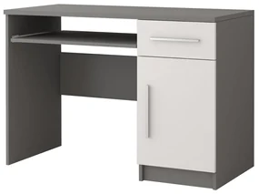 Masă PC Oleg II (Alb + gri). 1071599