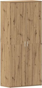 vidaXL Dulap pentru pantofi cu raft Stejar Artizanal 80 x 39 x 178 cm