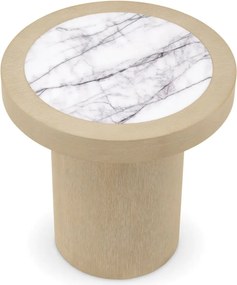 Masuta Design LUX, Marmura, Furnir Stejar, Presedio 50cm