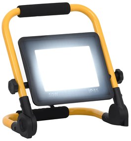 vidaXL Proiector cu LED și mâner, alb rece, 50 W