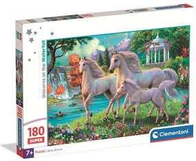 Unicorn Waterfall Puzzle Clementoni de 180 de piese