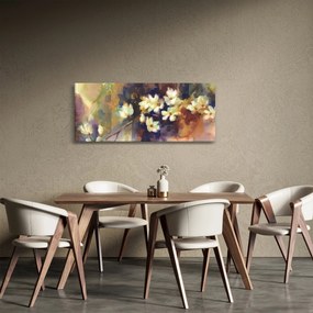 Tablou - Magnolii albe, pictură (120x50 cm)