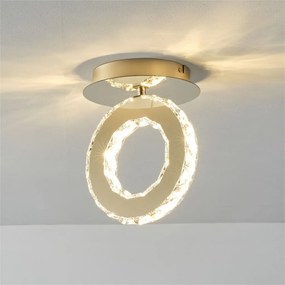 Lustra LED aplicata design modern Girona auriu