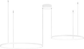 Ondaluce - Lustră LED dimabilă pe cablu SOEL LED/28W/230V + LED/38W, albă