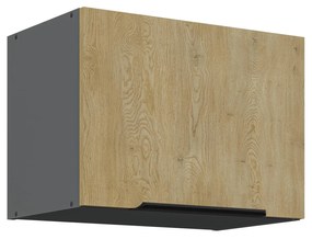 Dulap superior de bucătărie Carminia 50 GU-36 1F (stejar cremona + antracit). 1127940
