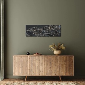 Tablou abstracției (cu ceas) (90x30 cm)