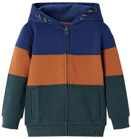 Hanorac cu glugă pentru copii, cu fermoar, 92