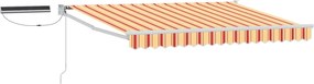 vidaXL Cort electric retractabil Multicolour 3,5 x 2,5 m