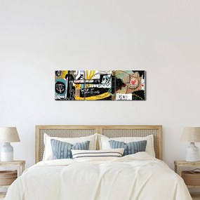 Tablou - Graffiti (cu ceas) (90x30 cm)